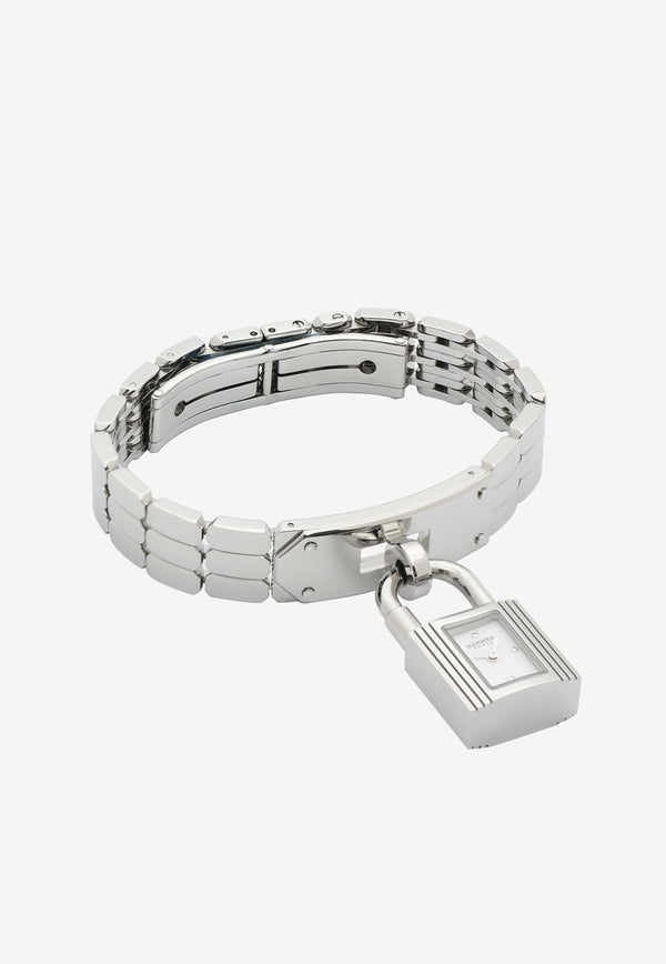 Hermès Mini Kelly Watch 16mm in Single Tour Steel Bracelet