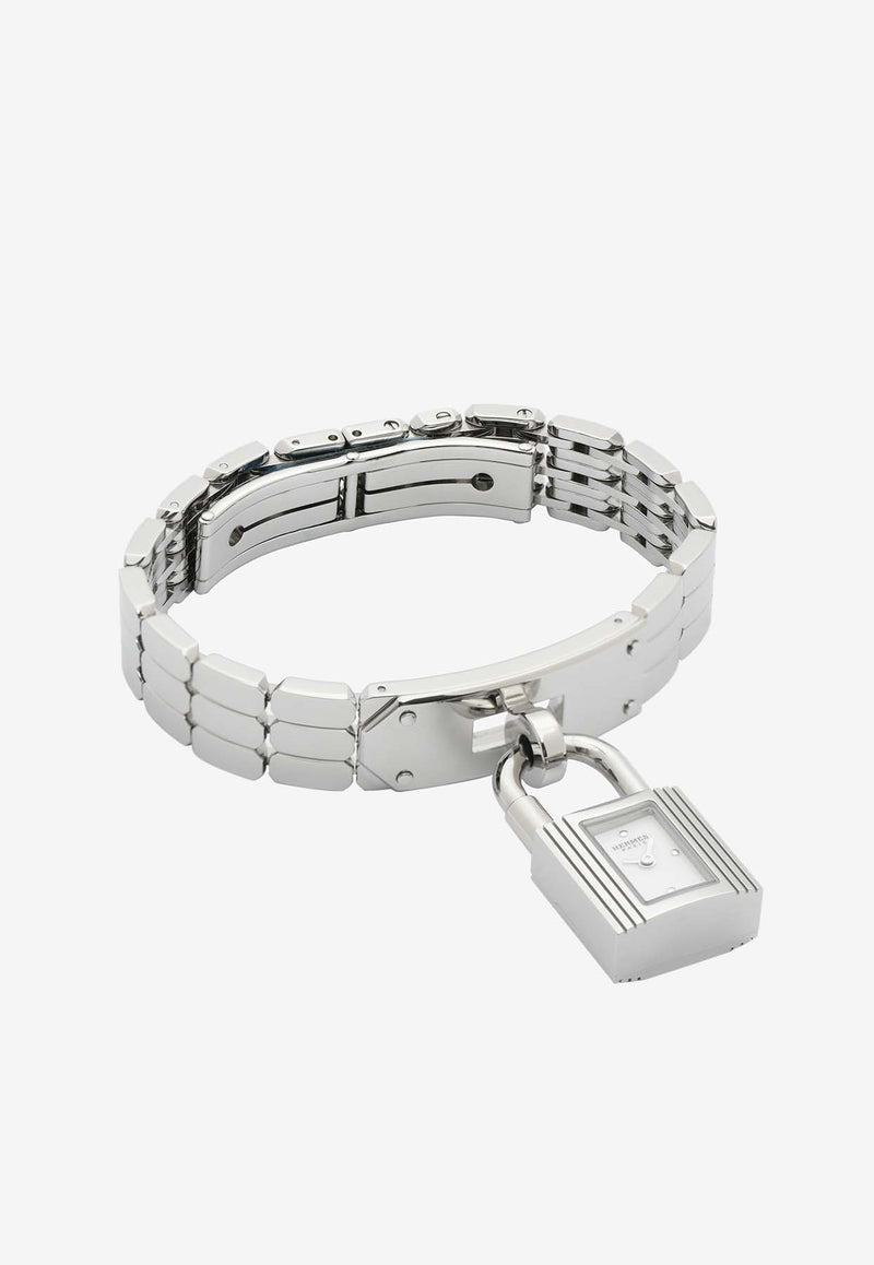 Hermès Mini Kelly Watch 16mm in Single Tour Steel Bracelet