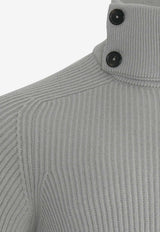 Hermès Fisherman Graphique Twisted Collar Cashmere Sweater