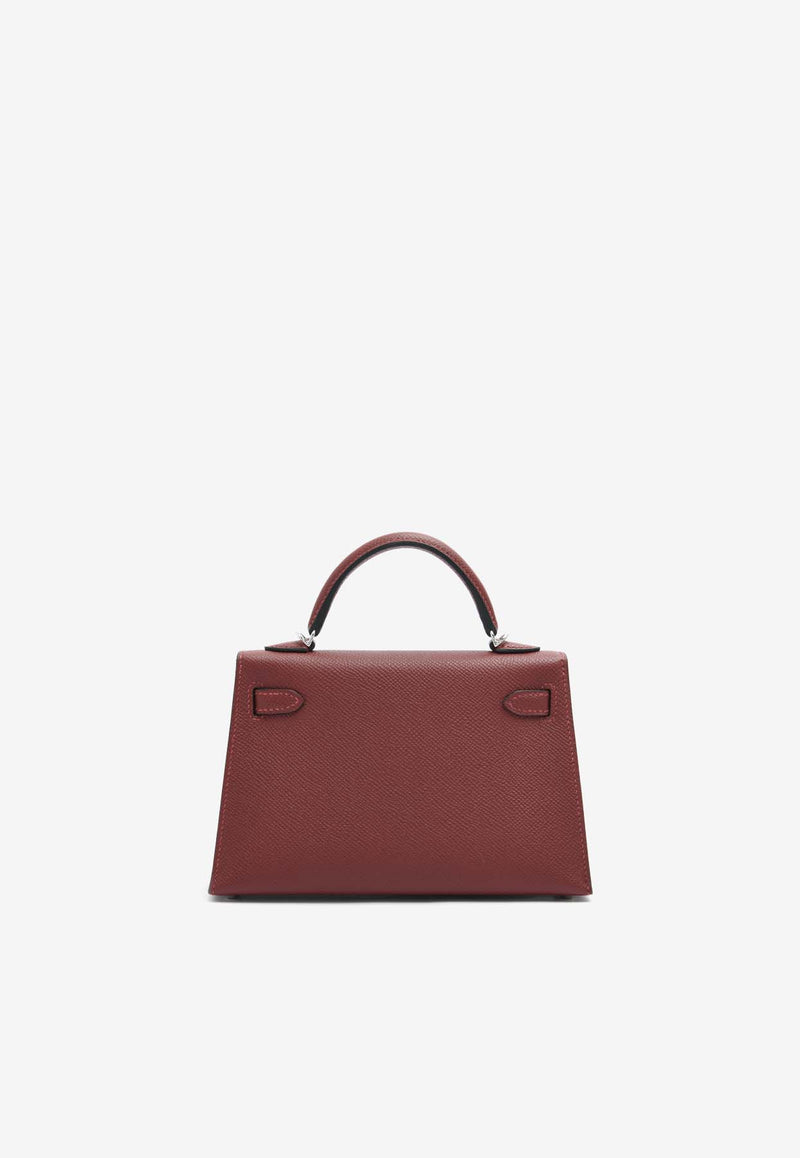 Hermès Mini Kelly 20 Sellier in Rouge H Epsom Leather with Palladium Hardware