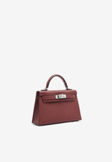 Hermès Mini Kelly 20 Sellier in Rouge H Epsom Leather with Palladium Hardware