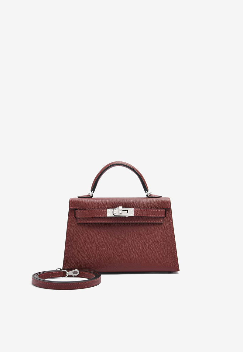 Hermès Mini Kelly 20 Sellier in Rouge H Epsom Leather with Palladium Hardware