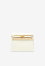 Hermès Kelly Danse Verso in Blanc and Kraft Evercolor with Gold Hardware