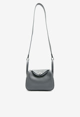 Hermès Mini Lindy 20 II in Ardoise Clemence Leather with Palladium Hardware