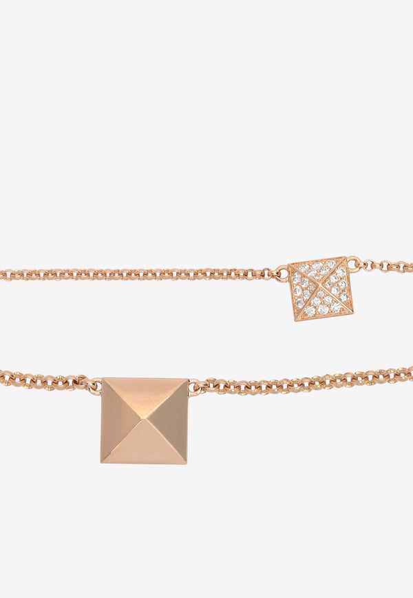 Hermès Clou d
H Bracelet in Rose Gold and Diamonds