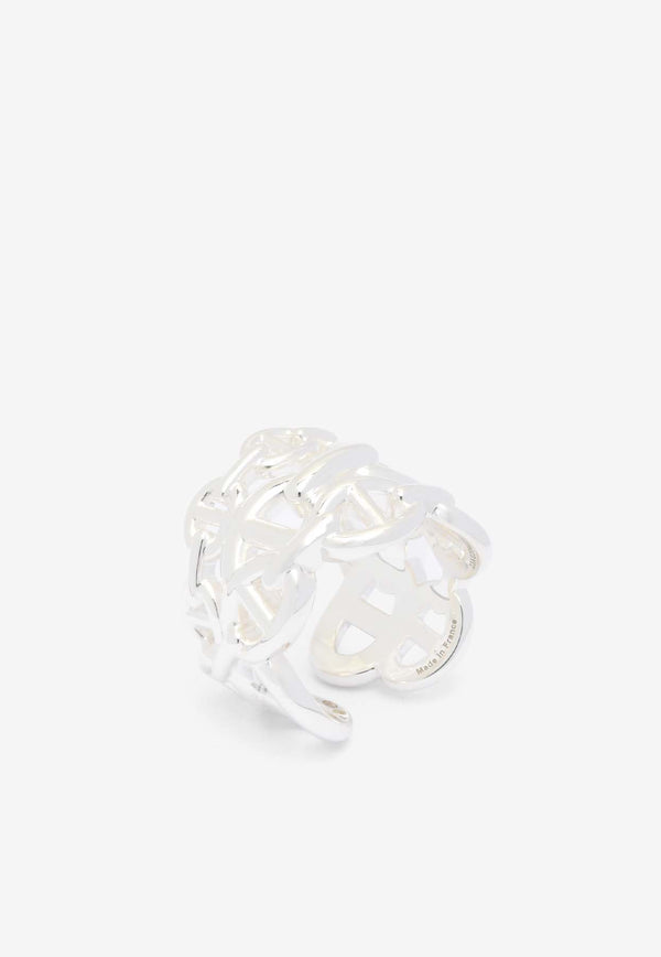 Hermès Chaine d
Ancre Enchainee GM Ring in Silver