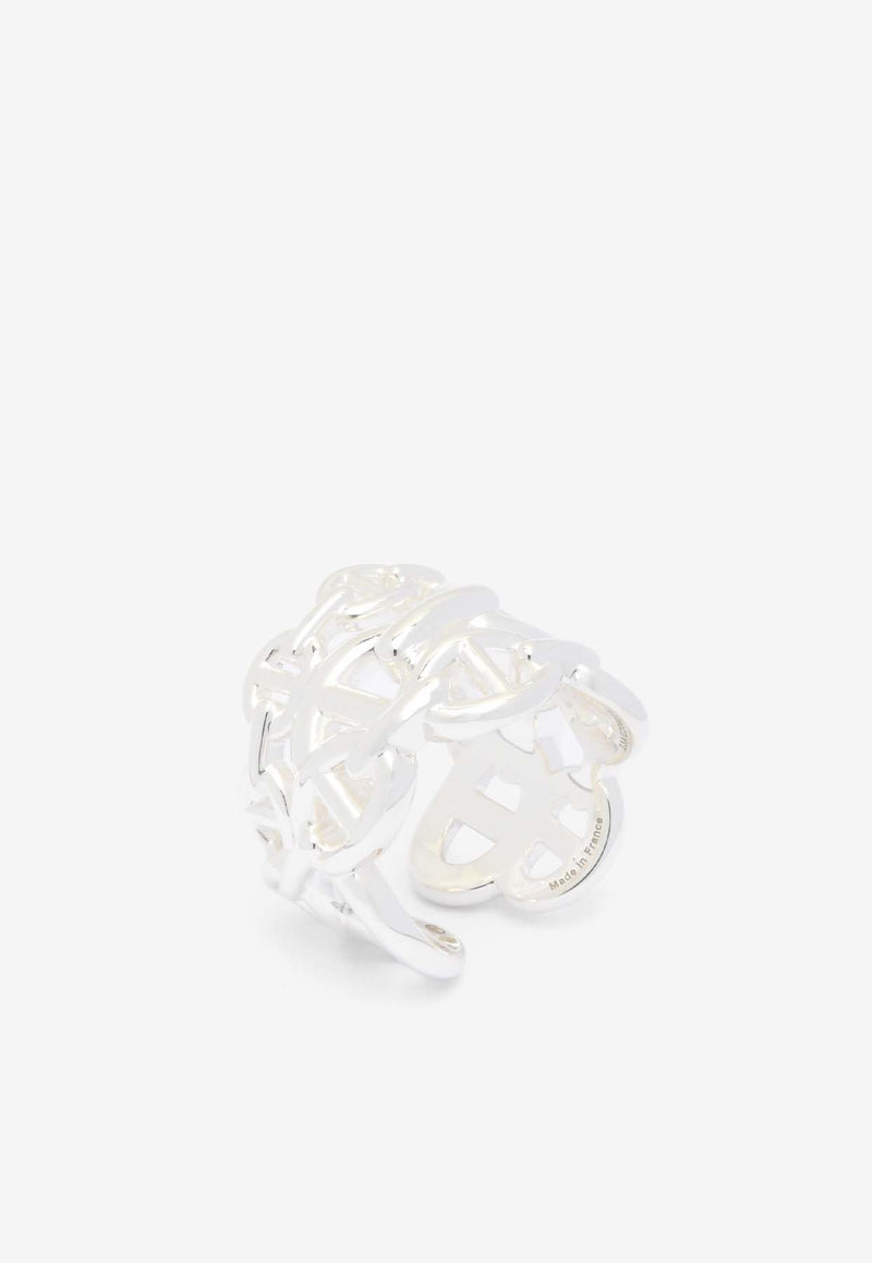 Hermès Chaine d
Ancre Enchainee GM Ring in Silver