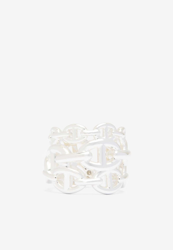 Hermès Chaine d
Ancre Enchainee GM Ring in Silver