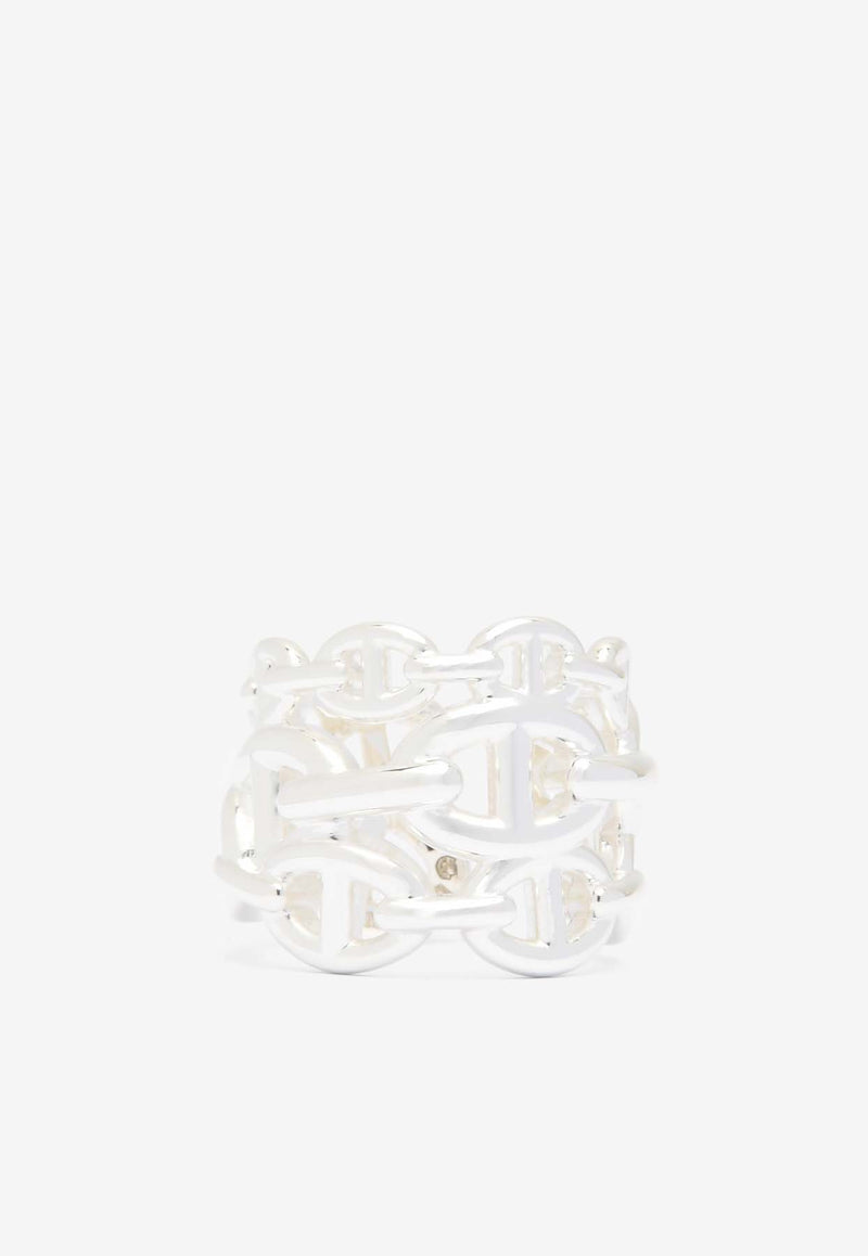 Hermès Chaine d
Ancre Enchainee GM Ring in Silver