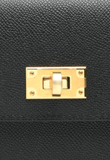 Kelly Pocket Long Wallet in Black Epsom Leather with Gold Hardware