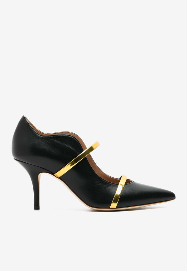 Malone Souliers Maureen 70 Nappa Leather Pumps Black MAUREENPUMP 70-24BLACK GOLD