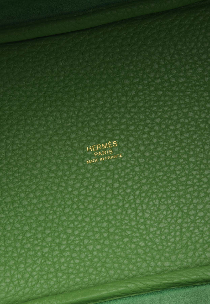 Hermès Picotin 18 in Vert Yucca Clemence Leather with Gold Hardware