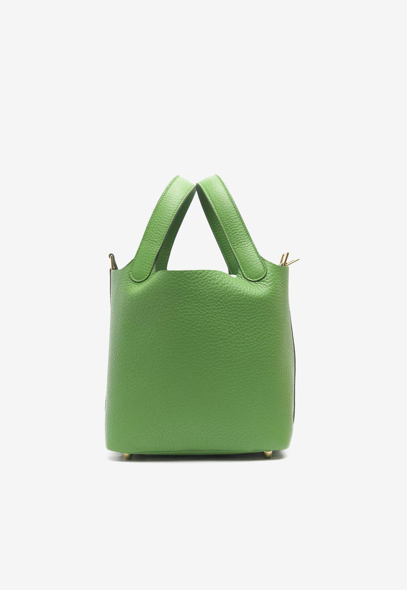 Hermès Picotin 18 in Vert Yucca Clemence Leather with Gold Hardware