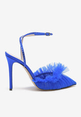 Andrea Wazen Franca Glitz 105 Tulle Pumps Blue FRAGL105TSHGITBLUE