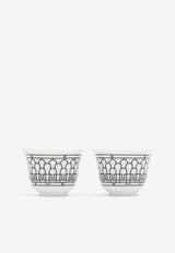 Small H Déco Porcelain Cups- Set of 2