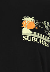 Pasadena Leisure Club Better Burbs Crewneck T-shirt Black SP24T02BLACK