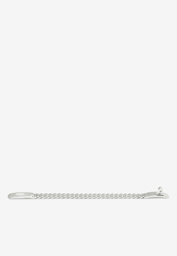 Hermès Kelly Gourmette TPM Bracelet in Silver