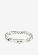 Hermès Kelly Gourmette TPM Bracelet in Silver