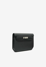 Hermès Kelly Depeches 25 Pouch in Black Epsom with Palladium Hardware