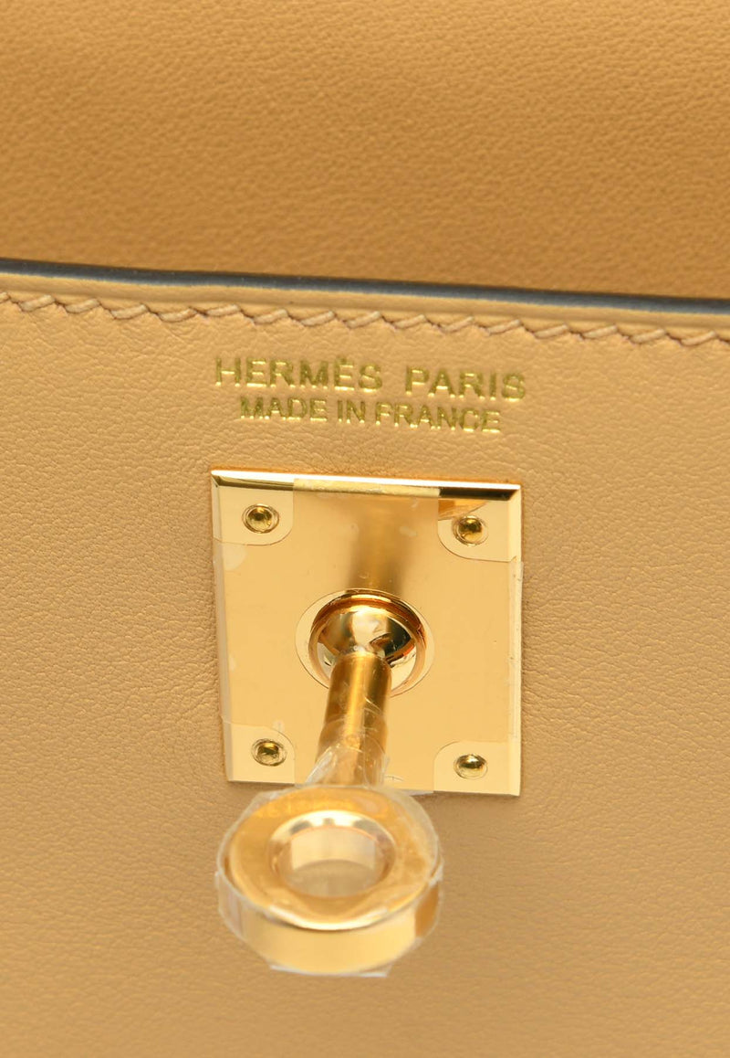 Hermès Kelly Danse in Naturel Sable Swift Leather with Gold Hardware