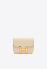 Constance Slim Wallet in Craie Veau Epsom with Gold Hardware