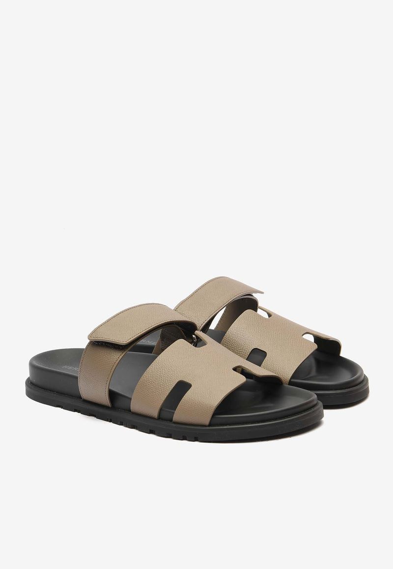 Hermès Chypre Sandals in Epsom Leather