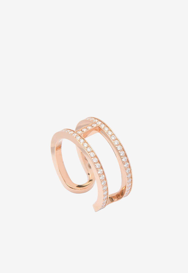 Ever Chaine d
Ancre Ring MM in Rose Gold and Diamonds