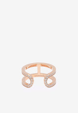 Ever Chaine d
Ancre Ring MM in Rose Gold and Diamonds