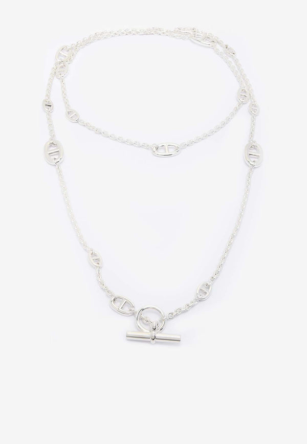 Hermès Farandole Long Necklace 120 in Silver