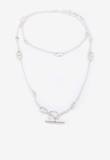 Hermès Farandole Long Necklace 120 in Silver