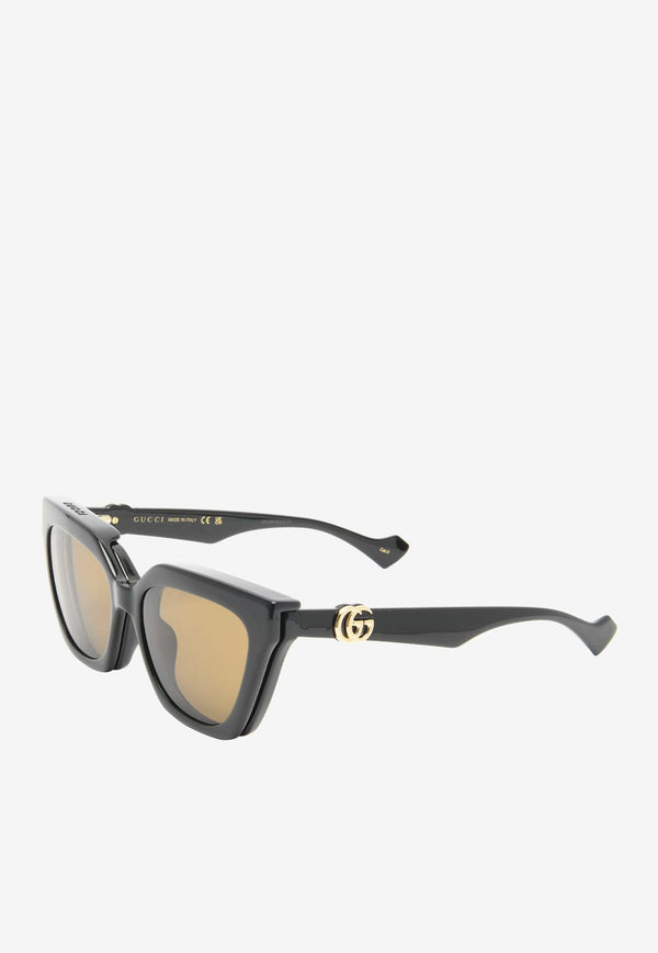 Gucci Interlocking G Clip-On Sunglasses Transparent GG1542SBLACK