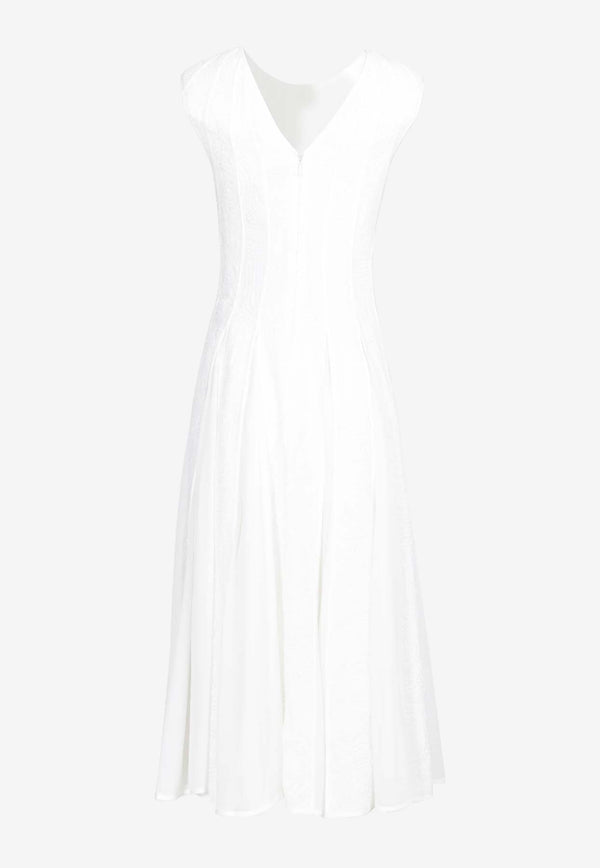 Aje Soleil Lace Midi Dress Ivory 24AW5156IVORY