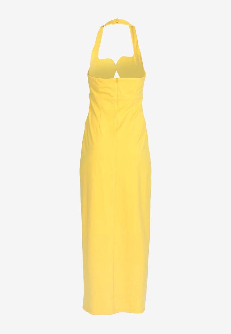 Elliatt Tuning Halterneck Gown Yellow E6032428YELLOW