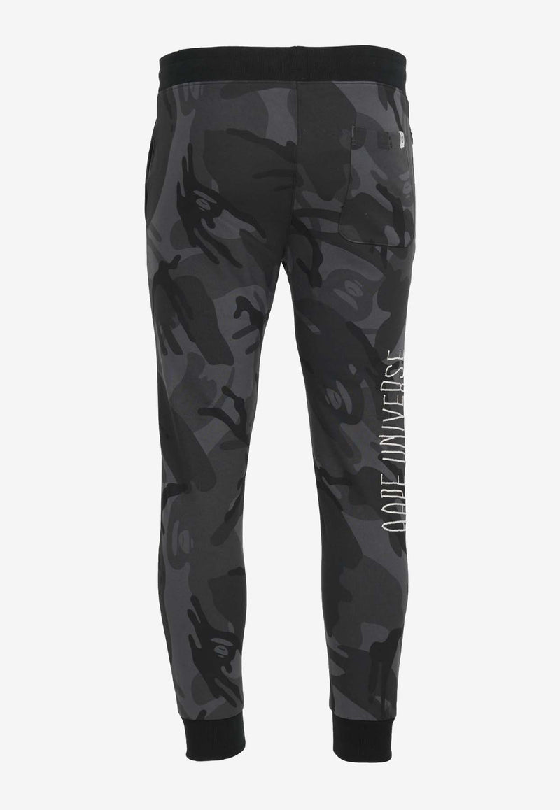 AAPE Camouflage Logo Track Pants Black AAPPTMA691XBMBKZBLACK MULTI