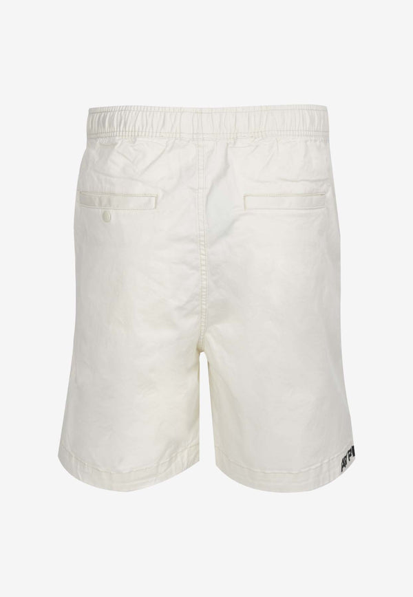 AAPE Now Logo Bermuda Shorts Ivory AAPSPMA668XXMIVXIVORY