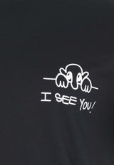 Neil Barrett I See You Slim-Fit T-shirt Black MY70261A-Y529BLACK/WHITE