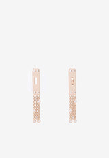 Hermès Kelly Gavroche Earrings PM in Rose Gold and Diamonds