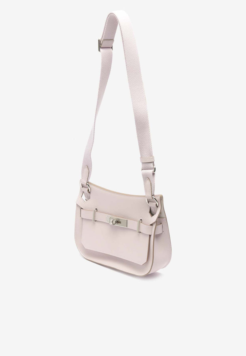 Hermès Mini Jypsiere Verso in Mauve Pale and Nata Evercolor with Palladium Hardware