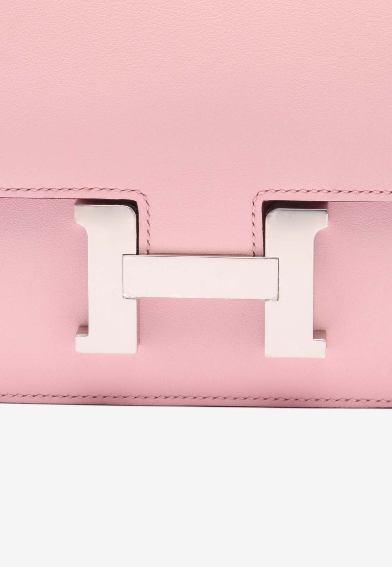 Hermès Constance 18 in Rose Sakura Swift Leather with Palladium Hardware