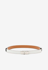 Hermès Kelly 18 Epsom Leather Belt with Palladium Buckle