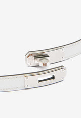 Hermès Kelly 18 Epsom Leather Belt with Palladium Buckle