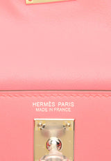 Hermès Kelly Danse in Rose Azalee Evercolor Leather with Palladium Hardware