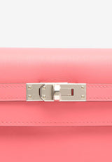 Hermès Kelly Danse in Rose Azalee Evercolor Leather with Palladium Hardware