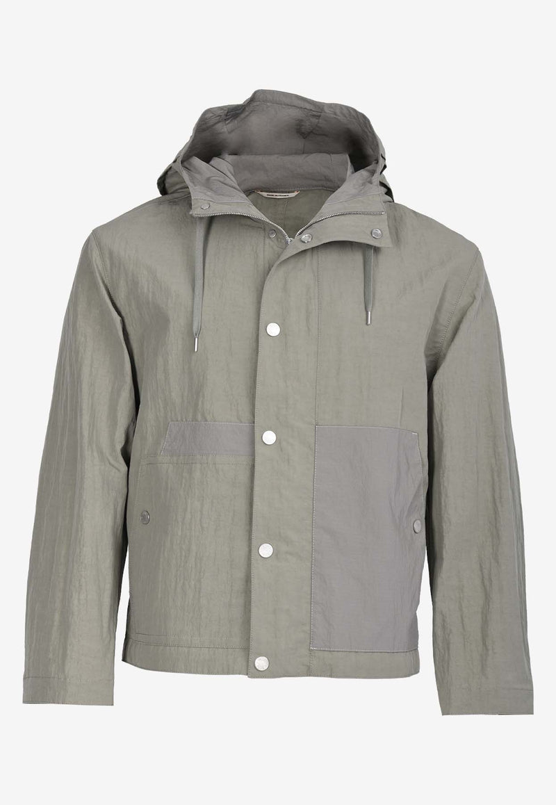 Hermès Zipped Hooded Jacket in Technical Crisp Cotton