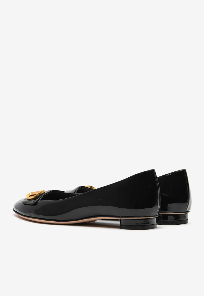 Dior Logo Ballet Flats in Patent Leather