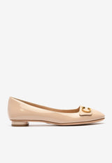 Dior Logo Ballet Flats in Patent Leather