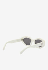 Celine Triomphe Geometric Sunglasses Gray CL40238UWHITE