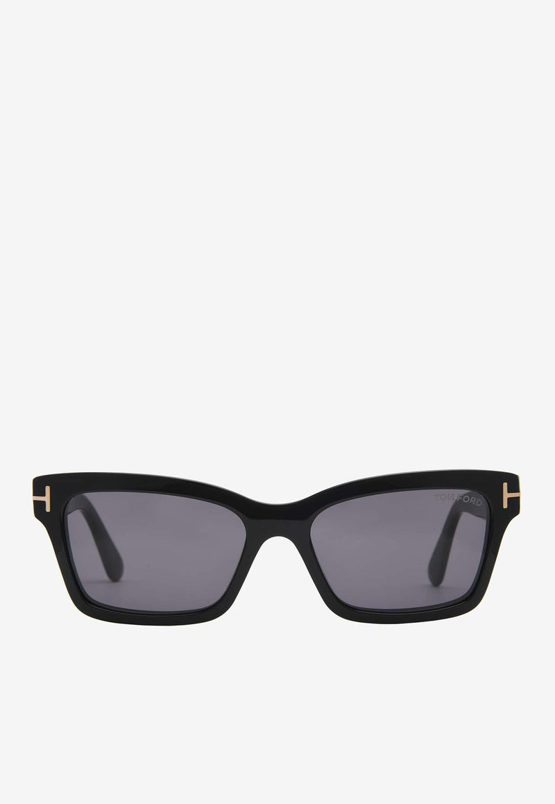 Tom Ford Mikel Square-Shaped Sunglasses Gray FT108501A54BLACK