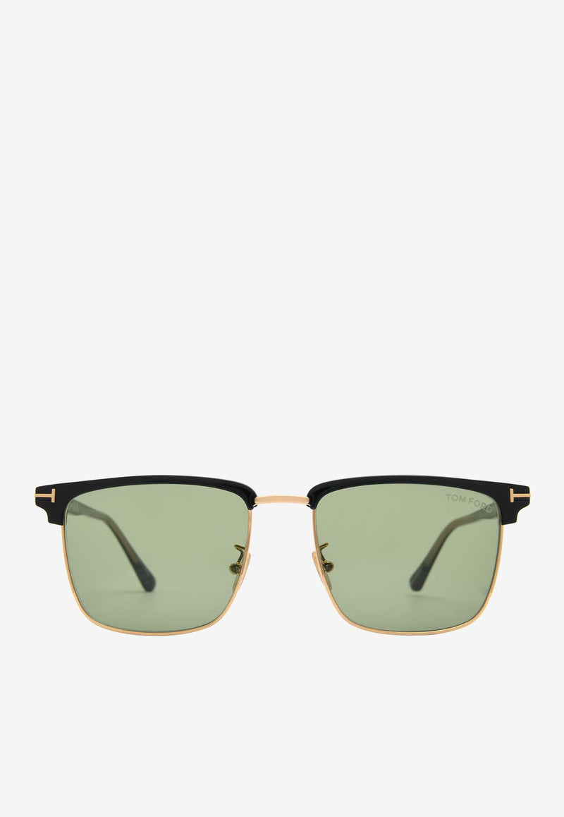 Tom Ford Hudson Square Sunglasses Green FT0997-H01N55GREEN