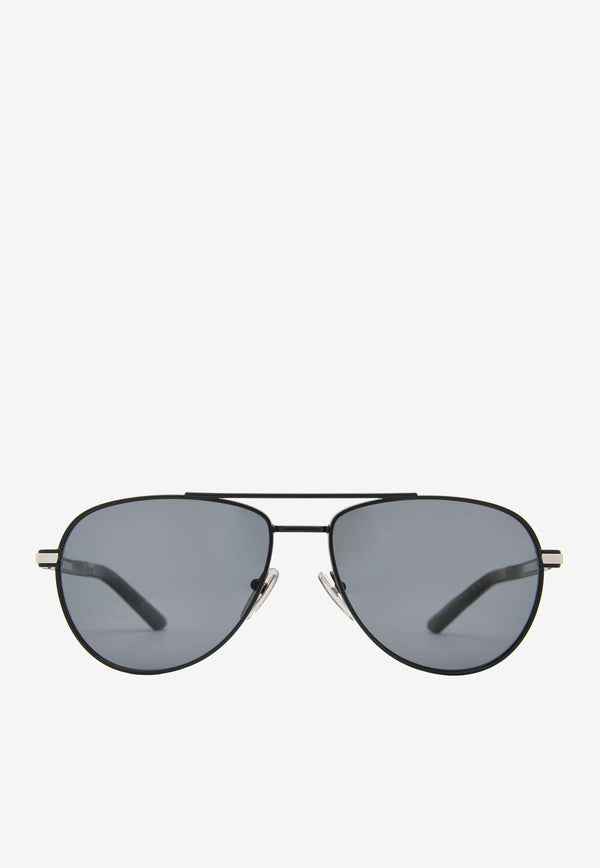 Prada Double-Bridge Aviator Sunglasses Gray 0PRA54SDARK GREY/FLINT